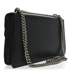 Pebbled Calfskin Small Dionysus Shoulder Bag Black