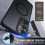 Entronix [Magnetic] Case Compatible with Galaxy S24 Ultra - Translucent Frosted Matte