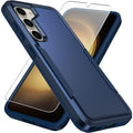 Entronix Bundle Compatible with Galaxy S25 Plus - Soft-Touch Dual-Layer Case & 1 Clear Screen Protector