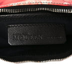 Silk Floral Print Clutch Red Multicolor