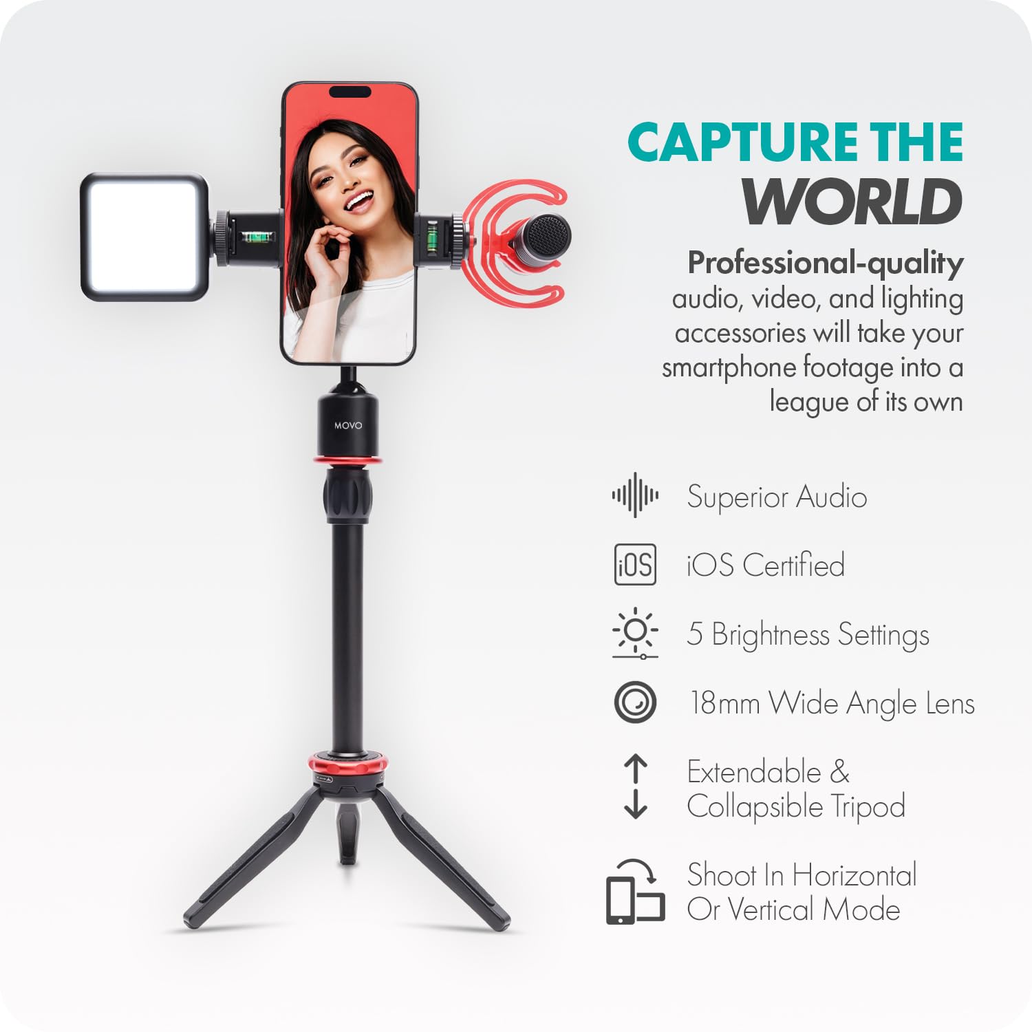 Movo iVlog1 Vlogging Kit for Lightning iPhones