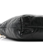 Shiny Calfskin Quilted Small Chanel 22 Black