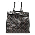Goyardine Saint Leger Soft Briefcase Backpack Black