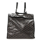 Goyardine Saint Leger Soft Briefcase Backpack Black