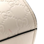 Guccissima Medium Padlock Shoulder Bag Black Mystic White
