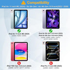 Entronix Case Compatible with iPad Air M2 11" (6th Gen, 2024) - Triple-Layer Heavy Duty Protection