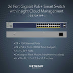 Business GS724TPP Ethernet Switch