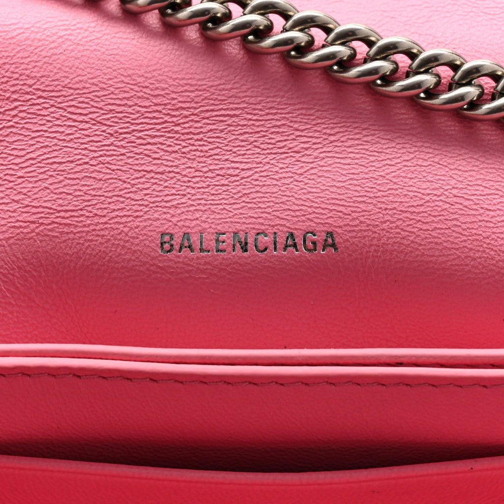 Crushed Calfskin Quilted XS Crush Chain Bag Sweet Pink