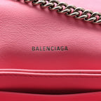 Crushed Calfskin Quilted XS Crush Chain Bag Sweet Pink