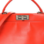 Vitello Morgan Snakeskin Crocodile Monster Eyes Medium Peekaboo Iconic Satchel Papavero Multicolor