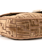 Velvet Jacquard FF Crystal Baguette Cappuccino