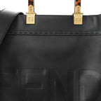 Vitello King Plexiglass Medium Fendi Sunshine Shopper Black