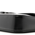Shiny Calfskin Triomphe Chain Bag Black