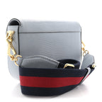 Lizard Web Mini Horsebit 1955 Shoulder Bag Light Blue