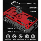 Entronix Case Compatible with iPhone 16 Pro - Dual-Layer Guard Gripstand