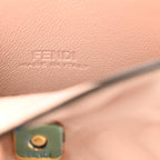 Nappa Matisse FF Embossed Nano Baguette Charm Rosa Quarzo