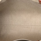 Cotton Calfskin Large Woody Ribbon Tote White Brown