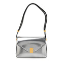 Metallic Calfskin Concerto Bag SIlver