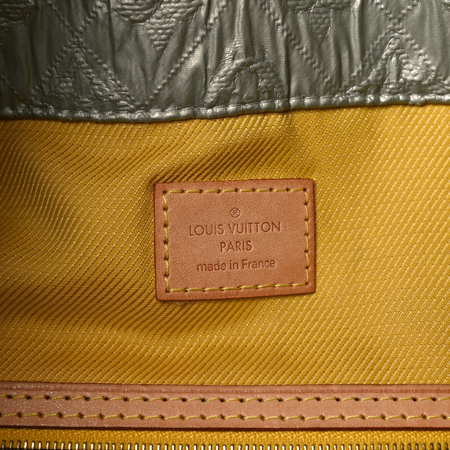 Jacquard Quilted Monogram Limelight Clutch GM Perle