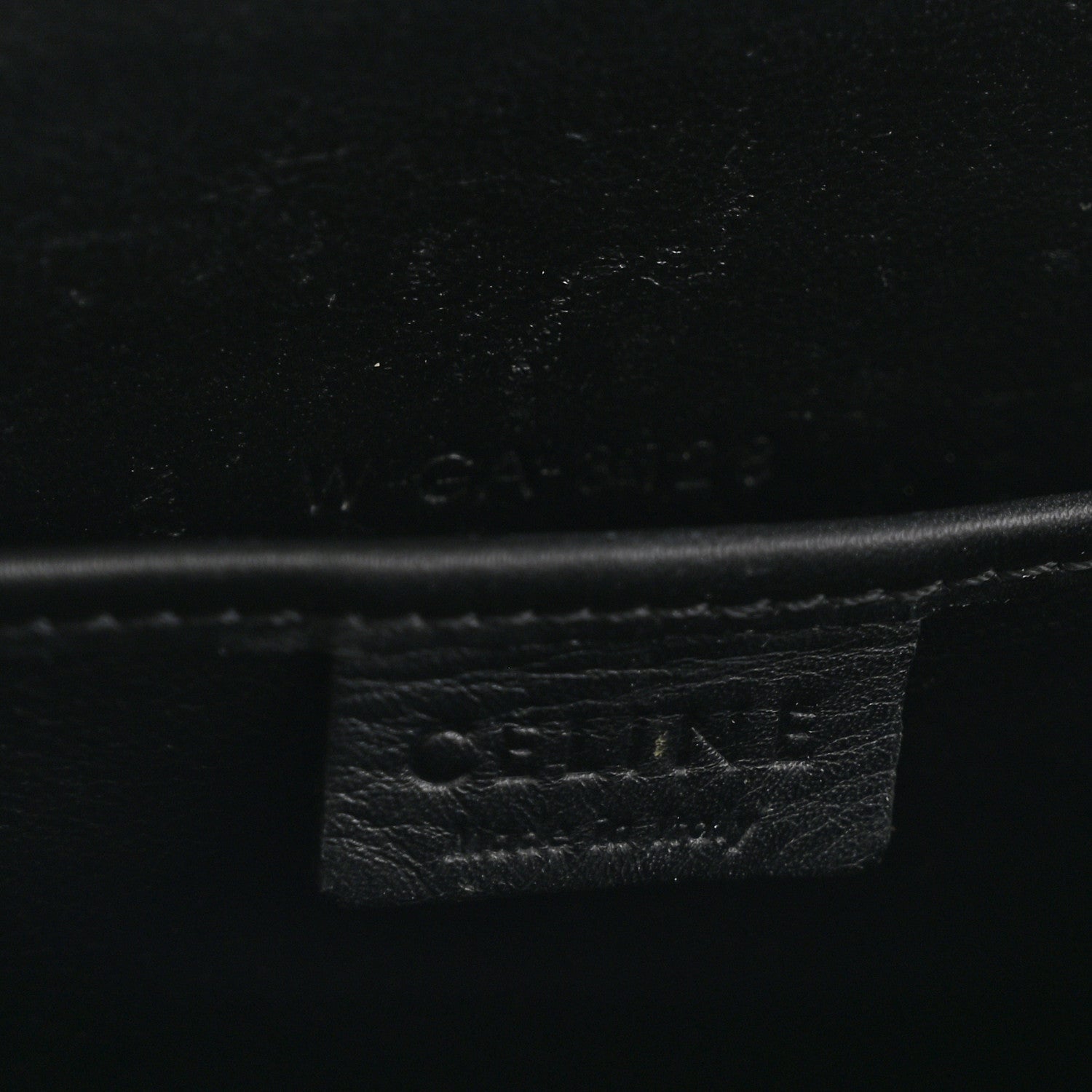 Baby Grained Calfskin Nano Tri-Color Luggage Zinc Almond