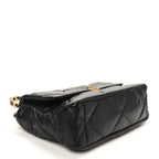 Lambskin Quilted Large Chanel 19 Flap Black