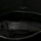 Grained Lambskin Monogram Large Niki Chain Satchel Black