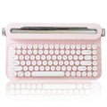 ACTTO B305 Wireless Typewriter Keyboard, Retro Bluetooth Aesthetic Keyboard with Integrated Stand for Multi-Device