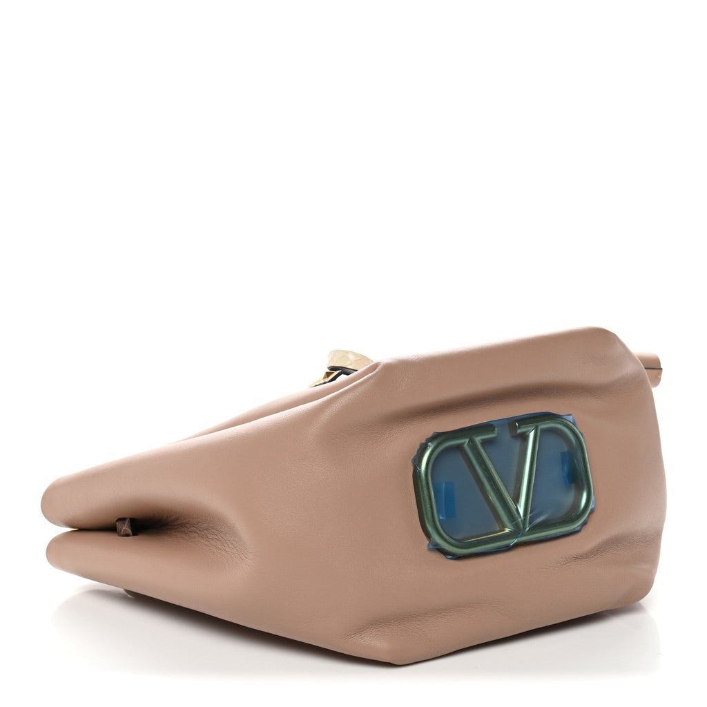 Vitello Ayers VLogo Bucket Bag Rose Cannelle