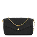 Empreinte Pochette Felicie Chain Wallet Black