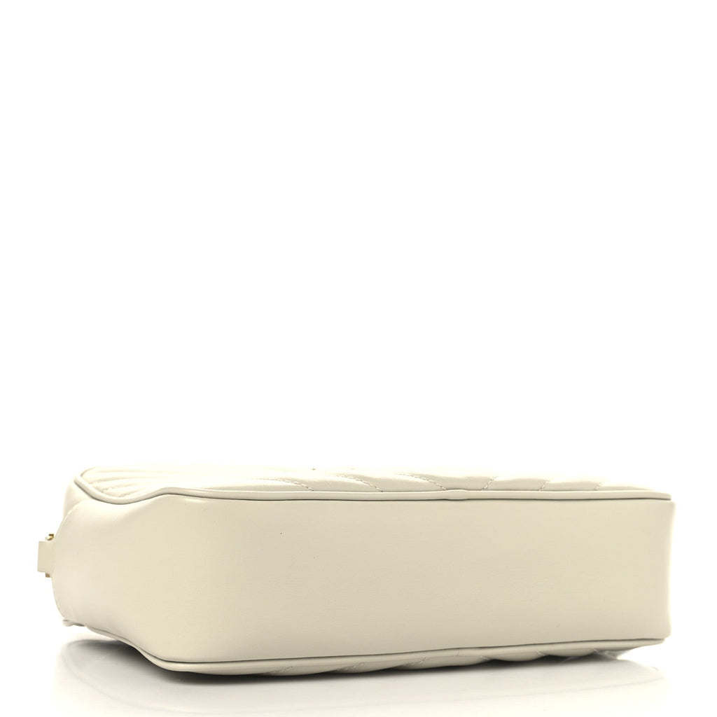Calfskin Matelasse Monogram Lou Camera Bag Crema Soft