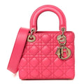 Lambskin Cannage Small My ABCDior Lady Dior Passion Pink