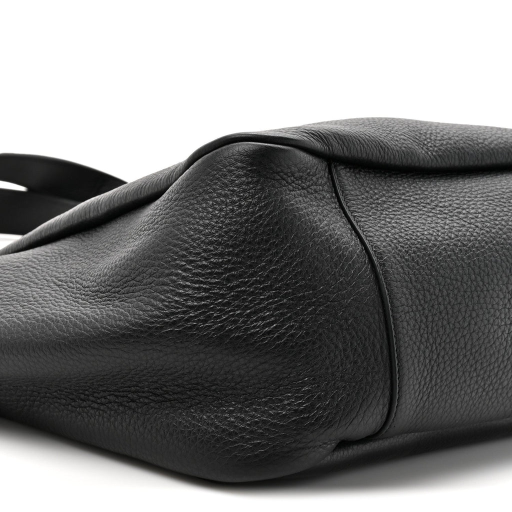Grained Deerskin Bea Tote Black