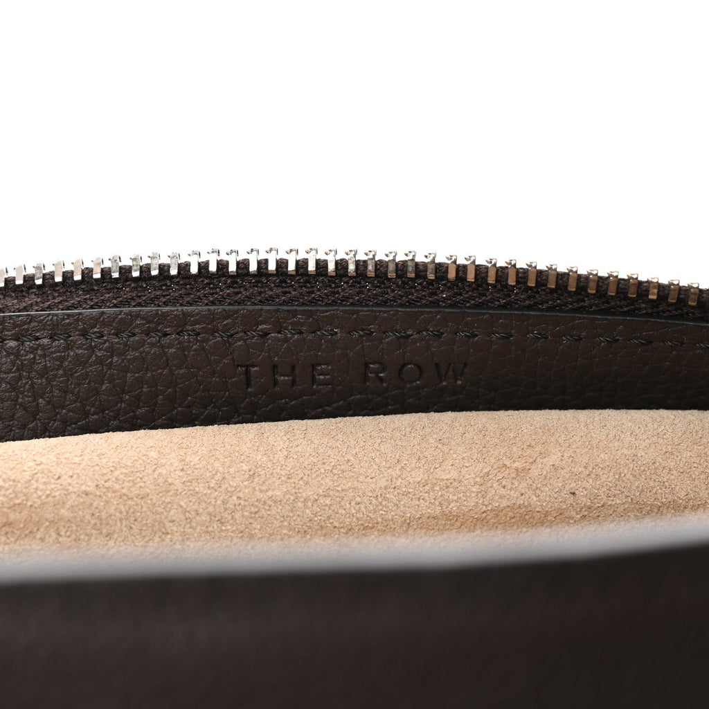 Grained Calfskin Large Slouchy Banana Bag Brunette