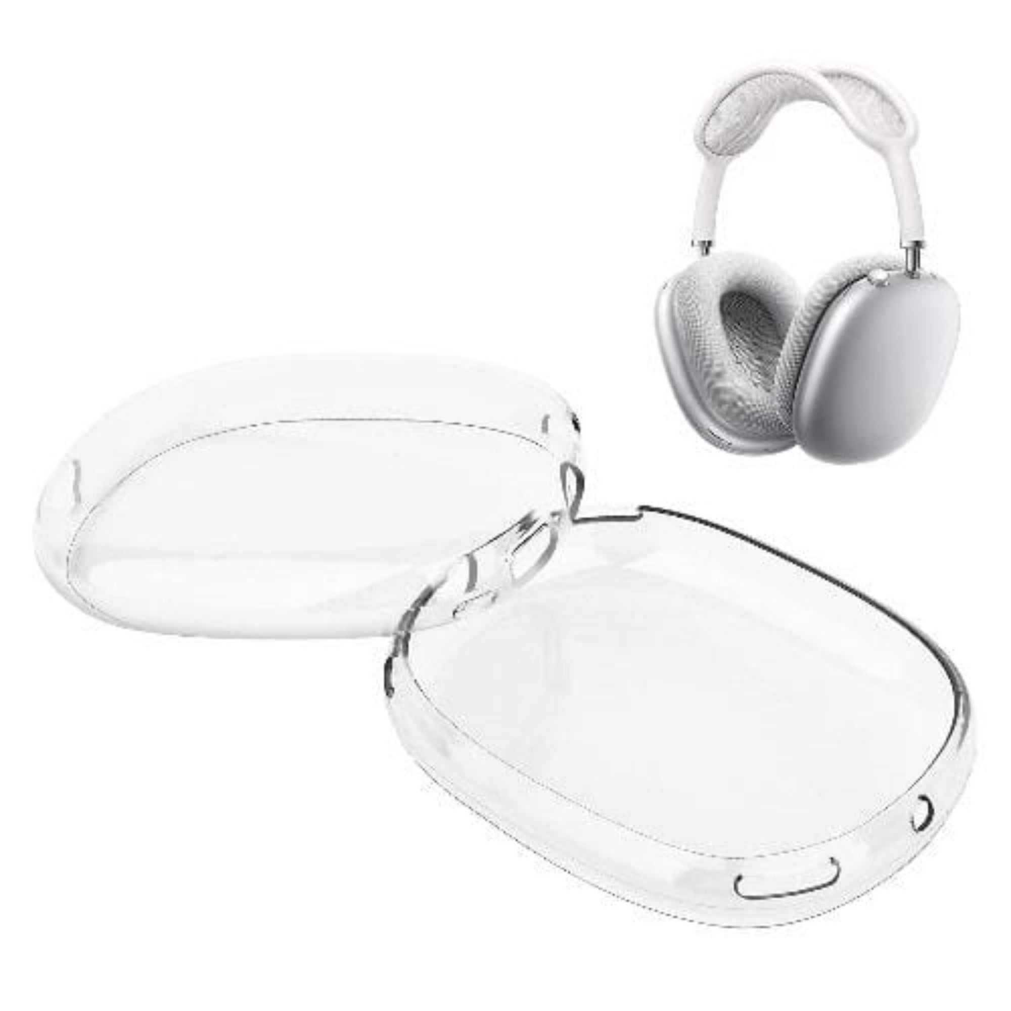 SAHARA - Hybrid Flex Case for Apple AirPods Max - Transparent Clear