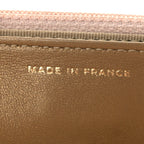 Lambskin Quilted CC Pearl Crush Wallet on Chain WOC Light Pink