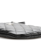 Lambskin Quilted Uniform Crossbody Bag Black