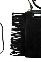 Women's Claire Suede Fringe Phone Case In Black