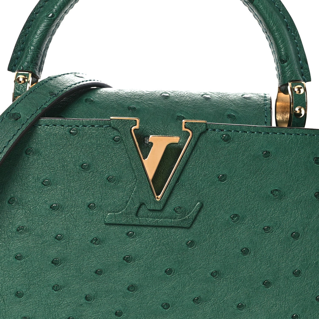 Ostrich Capucines Mini Mint