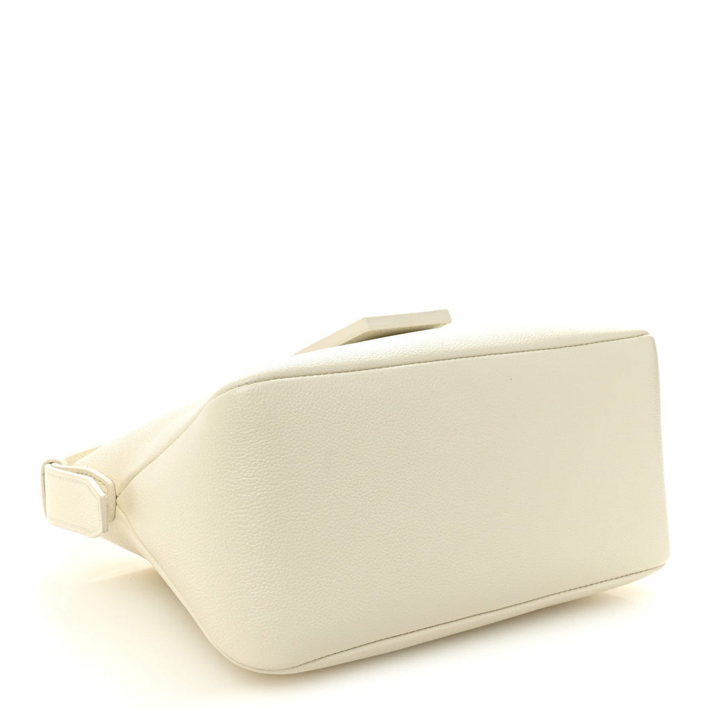 Grained Calfskin Mini TF Hobo White