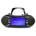 Emerson 7" Bluetooth DVD Boombox W AMFM Radio, Stereo Speakers & Multi-Media