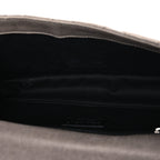 Washed Lambskin Jumbo Take Away Flap Grey