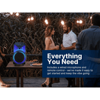 Portable Bluetooth 12" Party Speaker with Flame Lighting