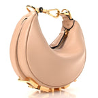 Vitello Grace Matte Nano Fendigraphy Hobo Charm Light Rose