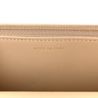 Caviar Quilted Wallet on Chain WOC Beige