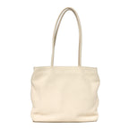 Grained Calfskin Medium Portfolio Tote Ivory