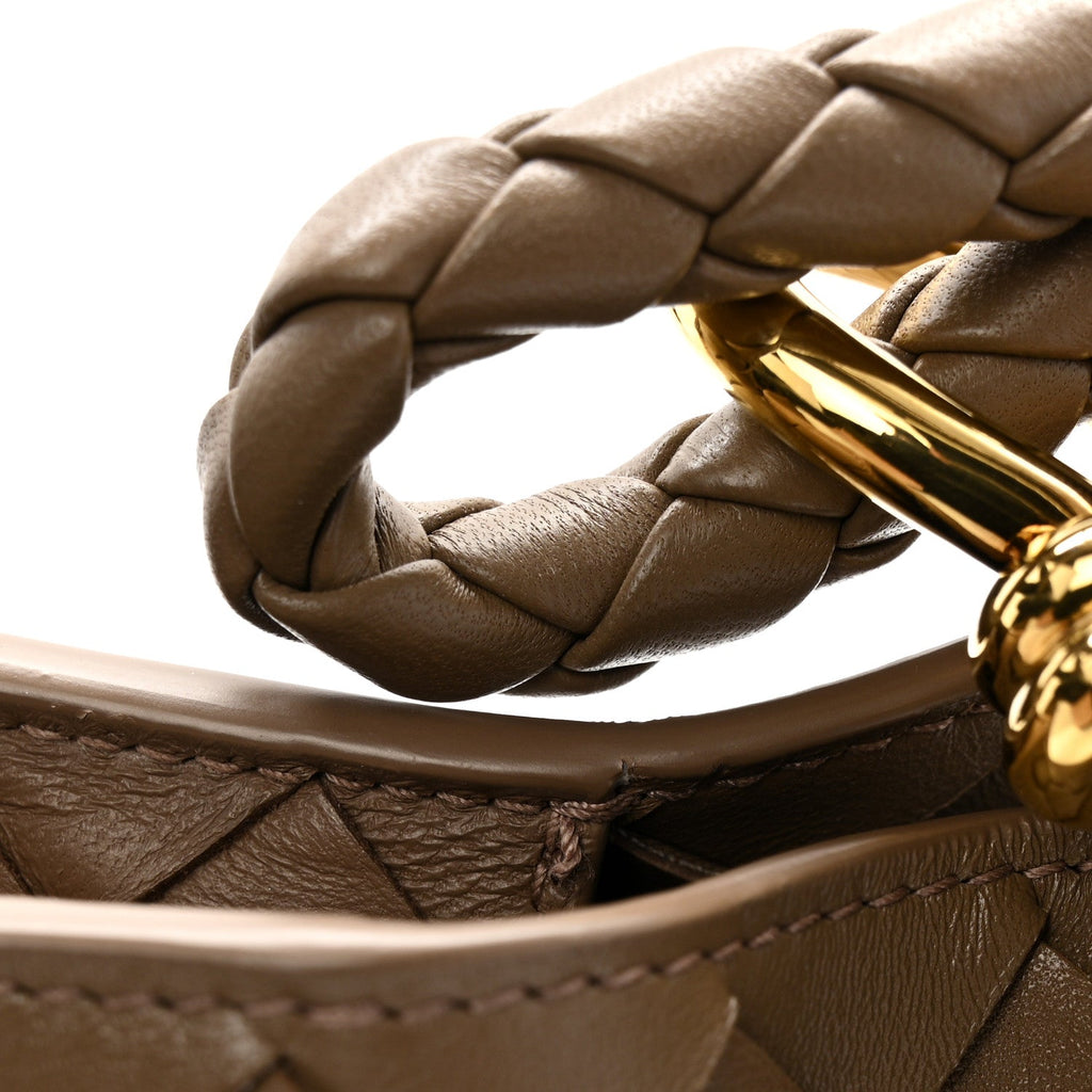 Nappa Intrecciato Large Andiamo Parachute Shoulder Bag Pinecone