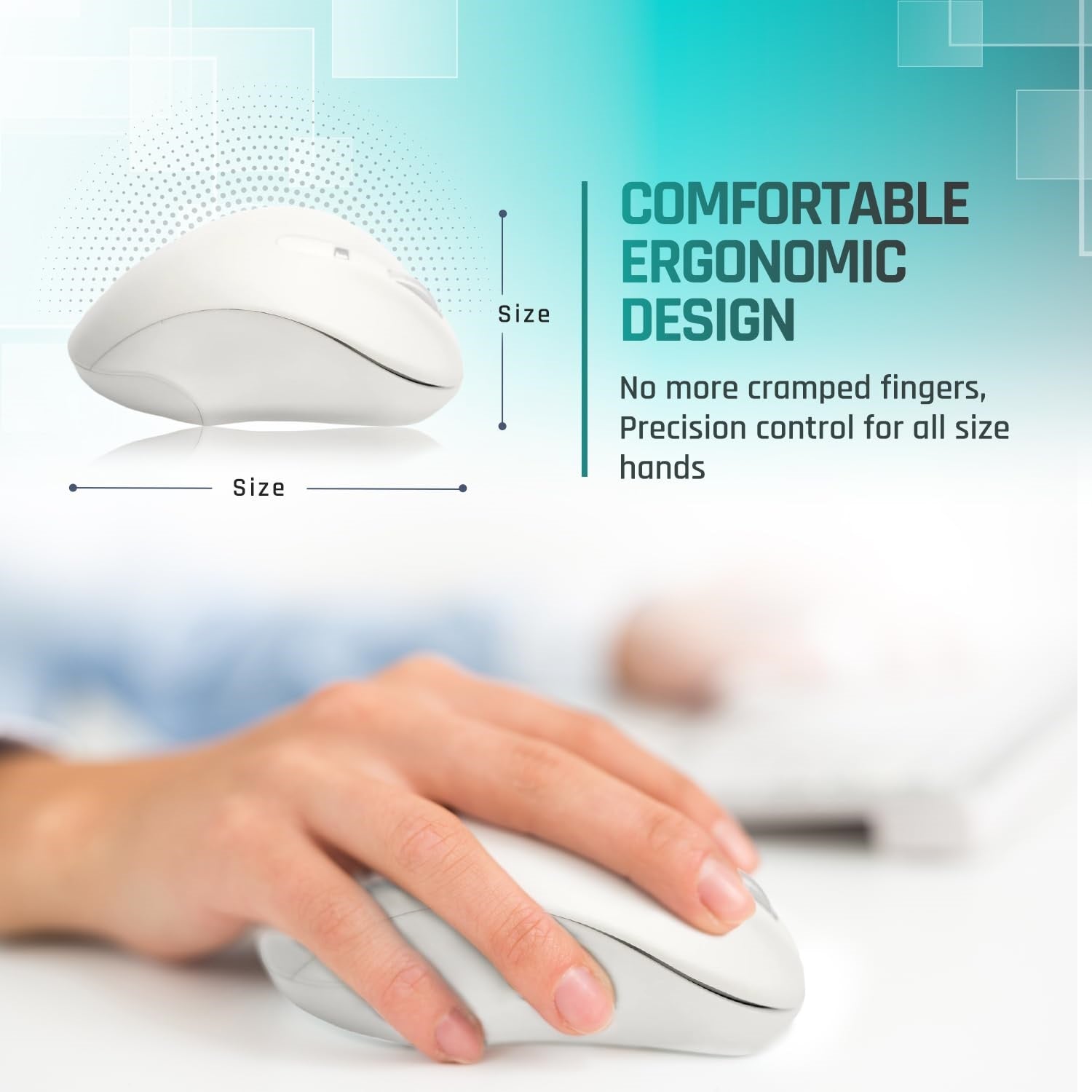 USB-A Wired Pbt Mouse White