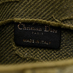 Canvas Embroidered Camouflage Saddle Belt Bag Green