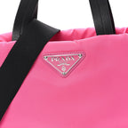 Tessuto Nylon Soft Padded Shopping Tote Fuxia