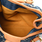 Monogram Denim Pleaty Blue